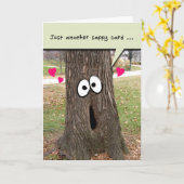 私はグリーティングカードであなたのサピーハートツリーを愛する カード (黄色い花)