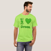 私はグリーンが好き Tシャツ (正面フル)
