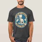 私はグリーンランドのホッキョクグマと共に Tシャツ (正面)