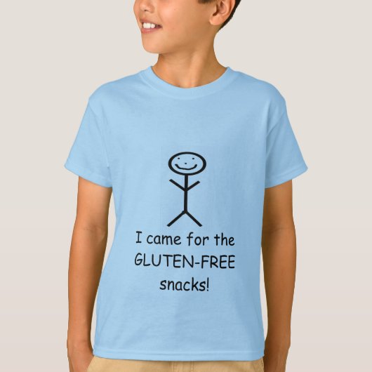 私はグルテンのために…来ました Tシャツ (正面)