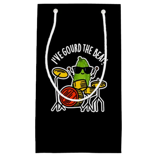 私はグルドドラマーおもしろいプンダークBG スモールペーパーバッグ (正面)