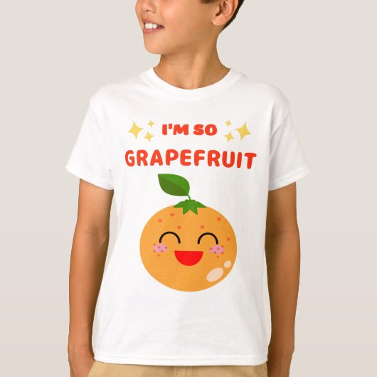 私はグレープフルーツが大好き Tシャツ (正面)