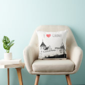 私はグロドノベラルーシ建築スケッチ城が大好き クッション (椅子)