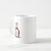 私はケチャップにケチャップを付けた コーヒーマグカップ (正面左)