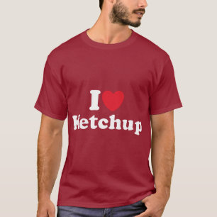 私はケチャップを愛します Tシャツ