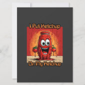 私はケチャップを私のケチャップ、漫画おもしろいに置く (正面)