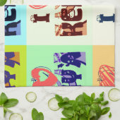 私はケニアが大好きだ。 キッチンタオル (折り畳み)