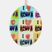 私はケニアが大好きだ。 セラミックオーナメント (右)