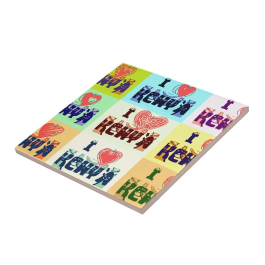 私はケニアが大好きだ。 タイル (側面)