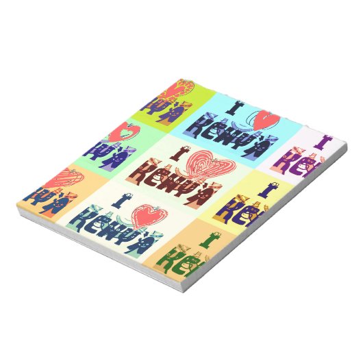 私はケニアが大好きだ。 ノートパッド (回転)