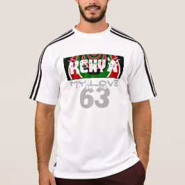 私はケニアの男性のAdidas ClimaLite Tシャツが大好き Tシャツ