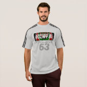 私はケニアの男性のAdidas ClimaLite Tシャツが大好き Tシャツ (正面フル)