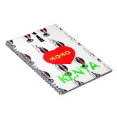 私はケニアXOXOが大好き ノートブック (右側)