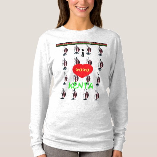 私はケニヤマサイデザインが大好き Tシャツ (正面)