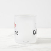 私はケルンを愛します フロストグラスマグカップ (中央)