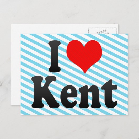 私はケントを愛し、統一された州 ポストカード (正面/裏面)