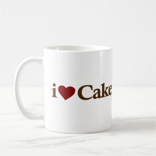 私はケーキを愛します コーヒーマグカップ