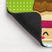 私はケーキを愛します マウスパッド (コーナー)