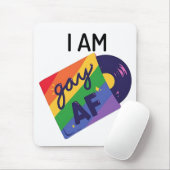 私はゲイおもしろいAF LGBTプライド月 マウスパッド (マウス)
