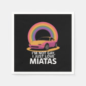 私はゲイじゃない、ただミアータが好きなだけ LGBT レインボー スタンダードカクテルナプキン (正面)