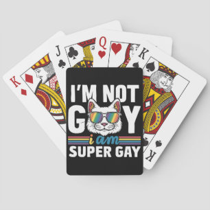私はゲイじゃない、スーパーゲイだ LGBT ゲイ プライド 猫 トランプ
