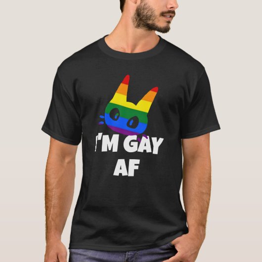 私はゲイです Tシャツ (正面)