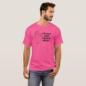 私はゲイでそれでいい Tシャツ (正面フル)
