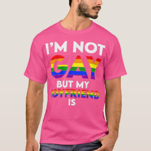 私はゲイではないが、私のボーイフレンドはおもしろいゲイカップルGa Tシャツ
