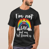 私はゲイではないが、私の友最高の人はLgbtの月のAccep Tシャツ (正面)
