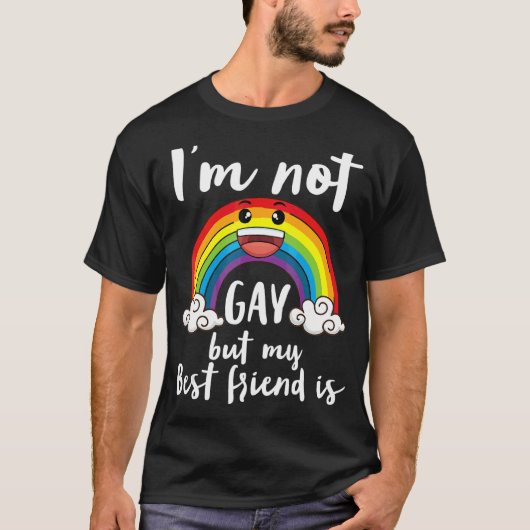 私はゲイではないが、私の友最高の人はLgbtの月のAccep Tシャツ (正面)