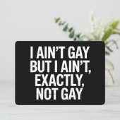 私はゲイではないが、私は正確にゲイLGBTQではない 招待状 (スタンド正面)