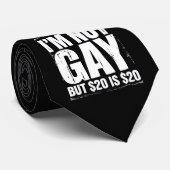 私はゲイではないが、20ドルは20ドルおもしろいLGBTQ ネクタイ (ロール)