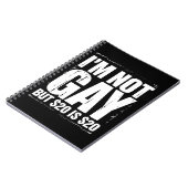 私はゲイではないが、20ドルは20ドルおもしろいLGBTQ ノートブック (左側)