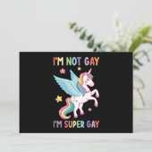 私はゲイではないゲイプライドすごいLGBT Unicorn 招待状 (スタンド正面)