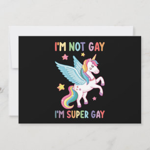 私はゲイではないゲイプライドすごいLGBT Unicorn 招待状