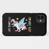 私はゲイではないゲイプライドすごいLGBT Unicorn Case-Mate iPhoneケース (裏面(横))