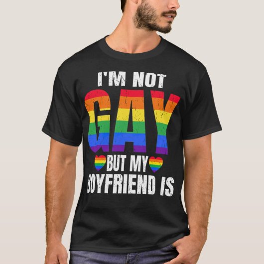 私はゲイではない最高のが、私の友人はおもしろいLGBT (1) Tシャツ (正面)