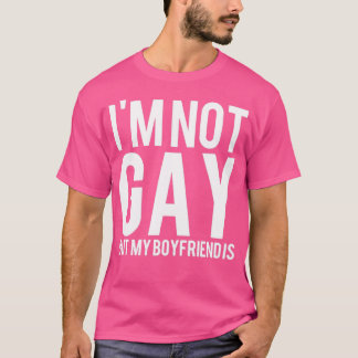 私はゲイではなくボーイフレンドLGBT Tシャツ