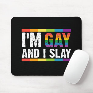 私はゲイでスラるLGBTQゲイ・プライド マウスパッド