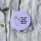 私はゲイで大丈夫 缶バッジ (インサイチュ)