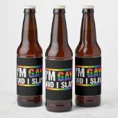 私はゲイでLGBTQゲイプライドを殺す ビールラベル (ボトル)