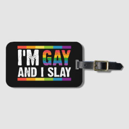 私はゲイでLGBTQゲイプライドを殺す ラゲッジタグ