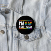 私はゲイでLGBTQゲイプライドを殺す 缶バッジ (インサイチュ)