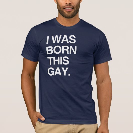 私はゲイとして生まれた Tシャツ (正面)