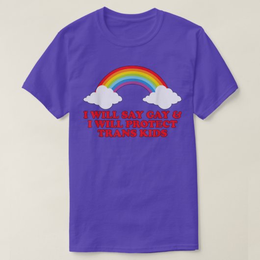 私はゲイと私はトランス保護キッズT志 Tシャツ (デザイン正面)