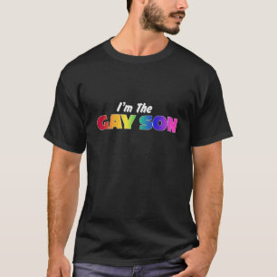 私はゲイソンレインボープライドLGBTファミリーおもしろいTs Tシャツ