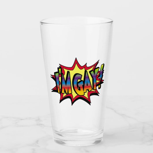 私はゲイバースト タンブラーグラス (正面)