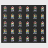 私はゲイフューリーキツネレインボーLGBTQプライド ラッピングペーパー (フラット)