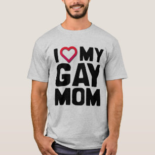 私はゲイママが好き Tシャツ