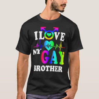 私はゲイ兄弟LGBTが大好き Tシャツ